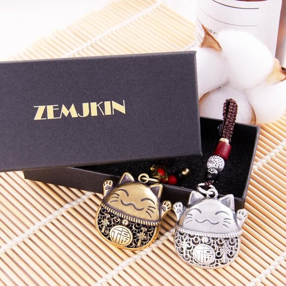 Cat Keychain Set Gift for Girlfriend Boyfriend Couples Mom Pet Lover for Wife - Picture 6 of 6